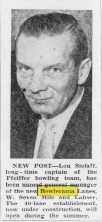 Bowlerama - Feb 08 1958 Article